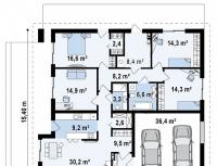 План одноэтажного дома: варианты готовых проектов с фото-примерами Проекты домов 10 на 15